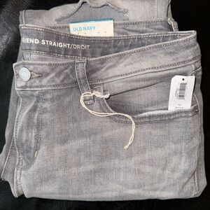 Distressed boyfriend straight jeans…